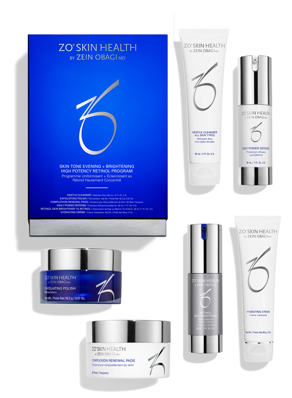 ZO Skin Health | Skin Tone Evening + Brightening High Potency Retinol Program